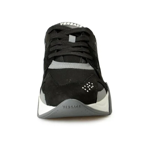 Versace Men's Multicolor Canvas & Leather Medusa Logo Sneakers Shoes US 6 IT 39